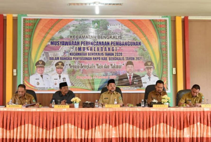 Kecamatan Bengkalis Dapat Alokasi Anggran Pembangunan Rp200,4 M di APBD 2020