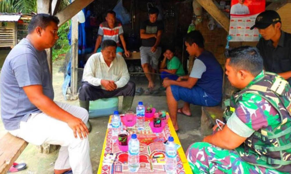 Kopda Jefrijal Komsos di Desa Pasir Luhur, Ini Himbauannya