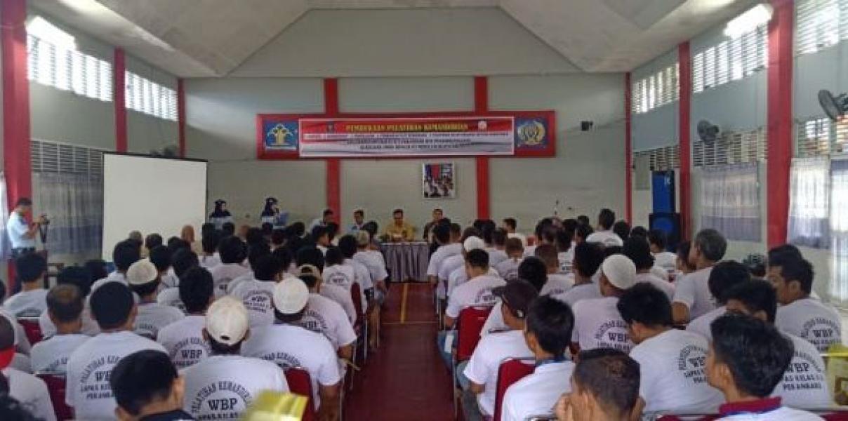 Lapas Pekanbaru Beri Pelatihan Keterampilan Bersertifikasi