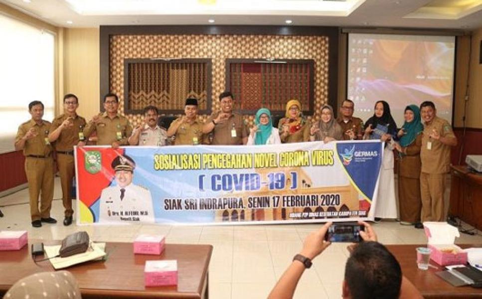 Masyarakat Siak Diedukasi Tentang Virus Corona dan Pencegahannya