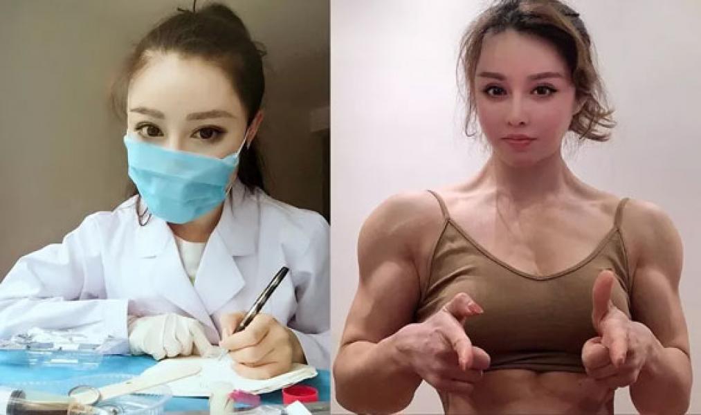Pamer Otot, Dokter Cantik Ini Bersumpah Akan Perangi Virus Korona