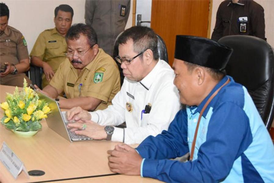 Plt Bupati Bengkalis Launching Sensus Penduduk Online