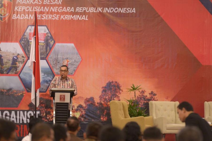 Wagubri Buka Sosialisasi Karhutla yang Ditaja Ditjen Gakkum Dan Bareskrim Polri