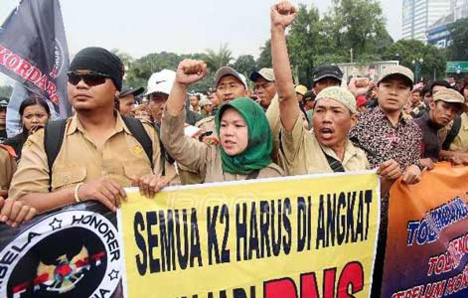  Nasib Honorer K2 Tak Lulus Test Menunggu Kebijakan Pusat