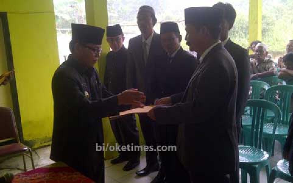 Camat Bangkinang Lantik BPD Desa Ridan Permai