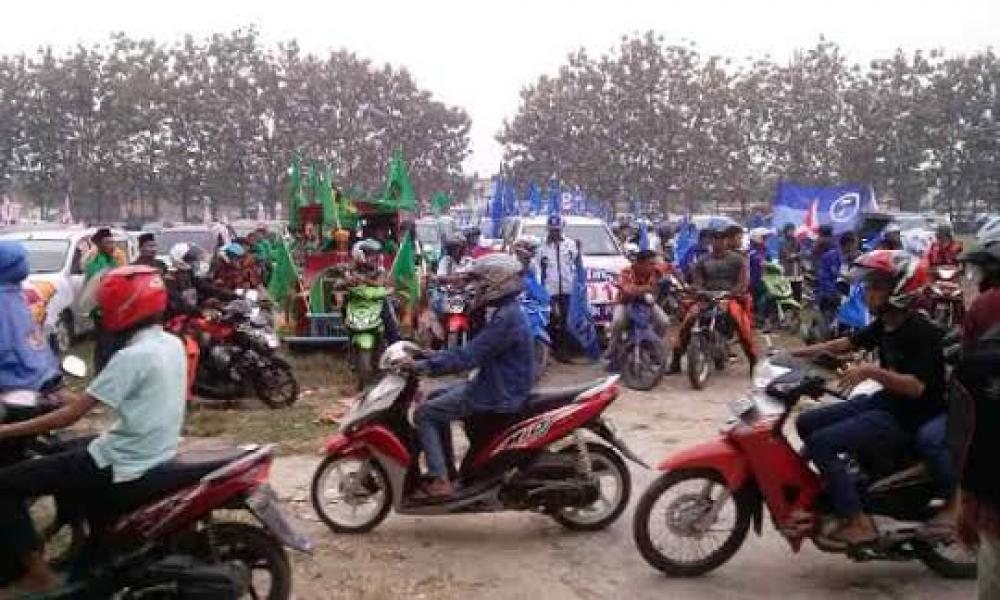 Sejumlah Parpol Meriahkan Karnaval di Pelalawan