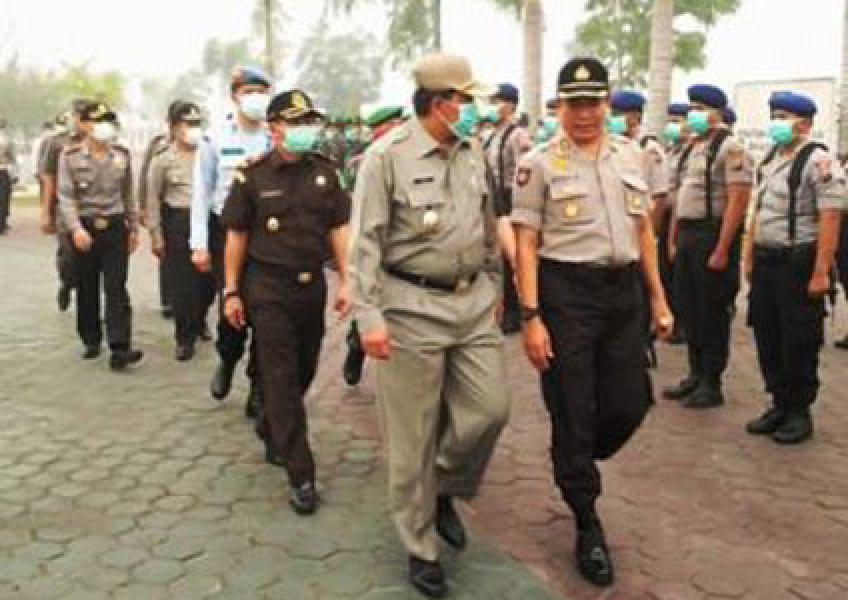 Songsong Pemilu, Polres Siak Gelar Apel Operasi Mantap Brata