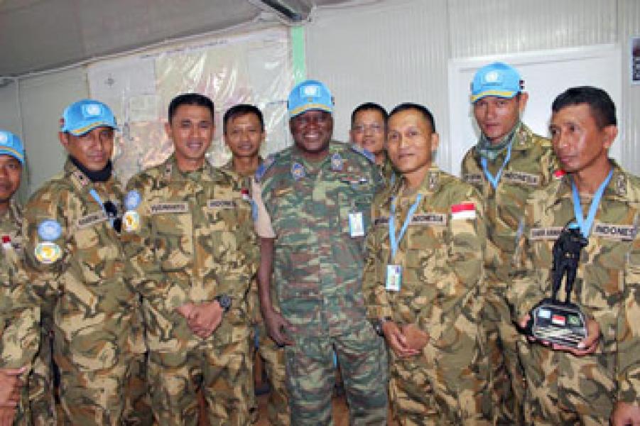 Dansatgas Konga XXXV-A kunjungi Dansektor Barat di Darfur