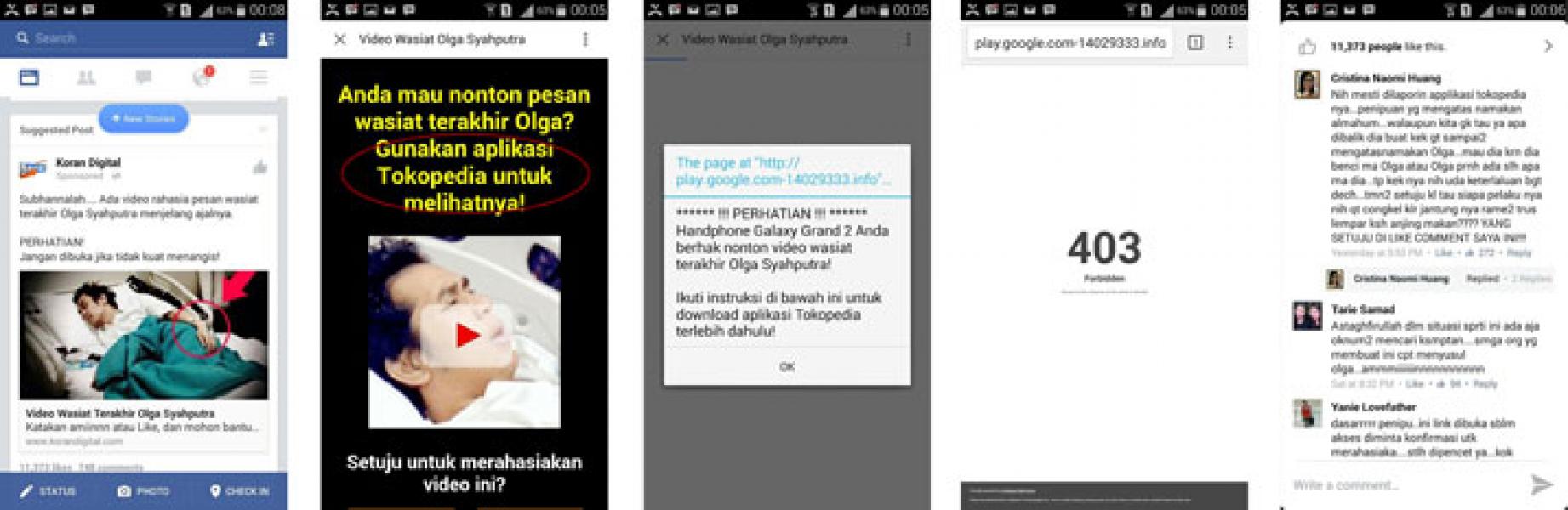 Klarifikasi Tokopedia atas Iklan Mendiang Olga Syahputra di Facebook
