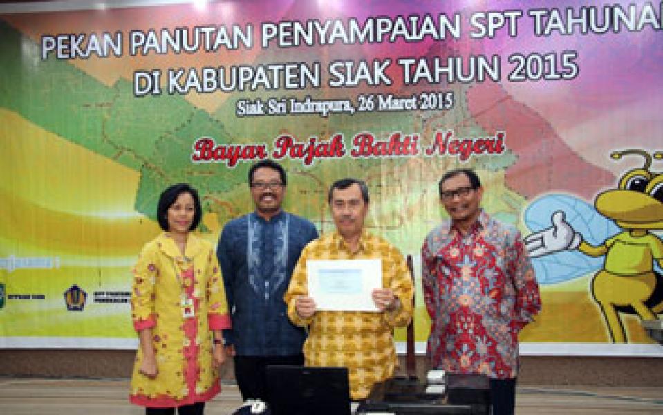Kontribusi Pajak Berikan Sumbangsih Besar Bagi APBD Siak