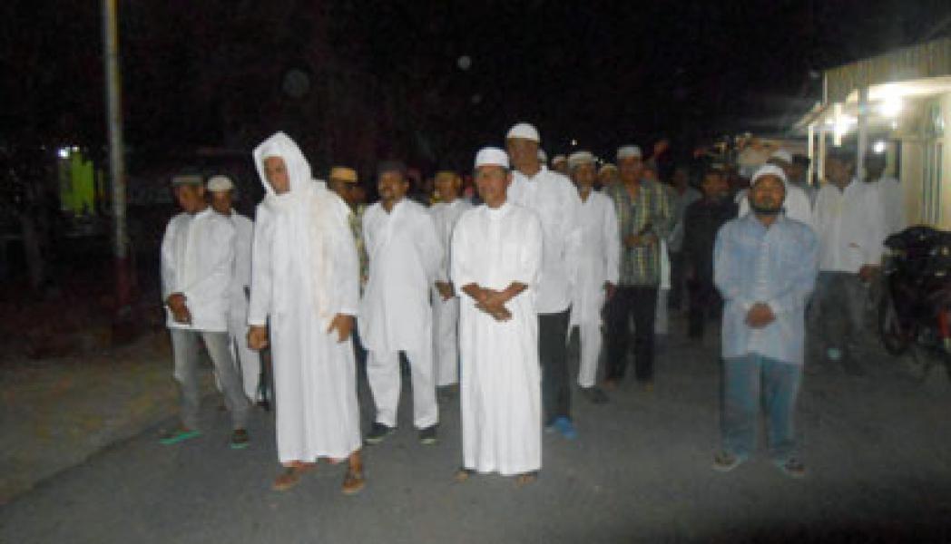 Masyarakat Bagan Jawa Pesisir Taja Zikir Berjalan