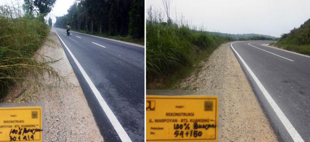 Penanganan Proyek Jalan Nasional Marpoyan�Batas Kuansing Selesai Dikerjakan