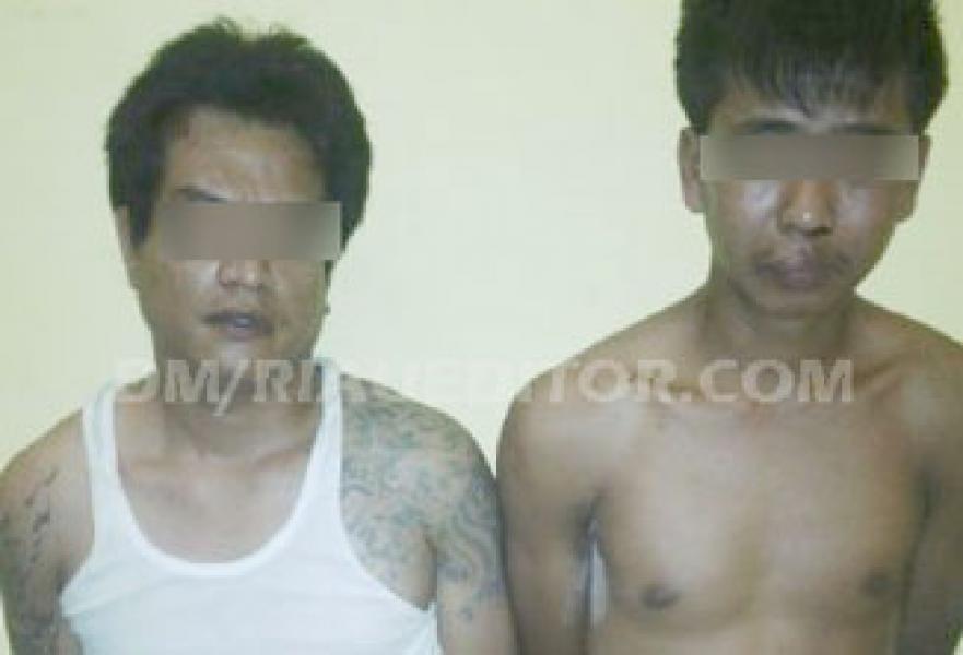 Polres Inhu Ringkus 2 Tersangka Pembobol Ruko di Siberida