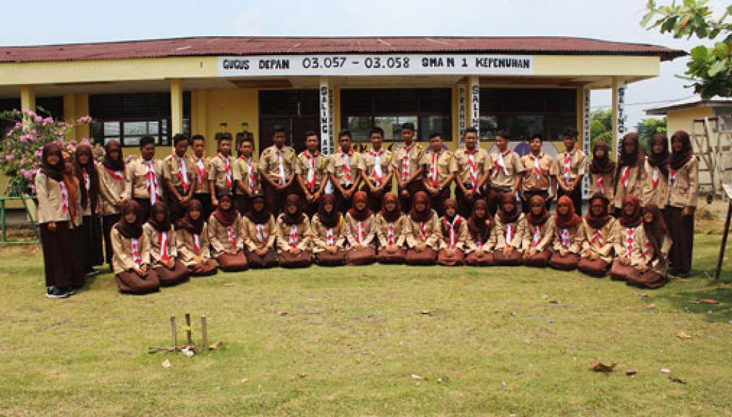 SMAN 1 Kepenuhan Taja Perkemahan Pramuka Se Rokan Hulu