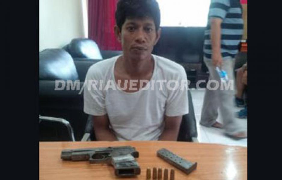 Satpam PT Indomarco Ditangkap Miiliki Senpi FN Ilegal