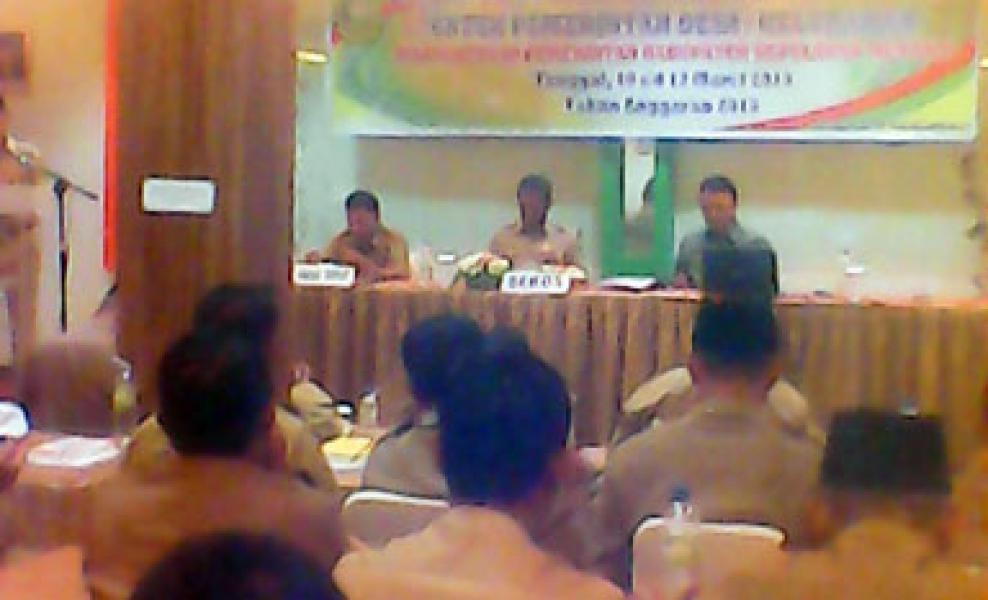 Sebanyak 101 Kades/ Lurah Ikuti Bimtek Pengadaan Barang dan Jasa