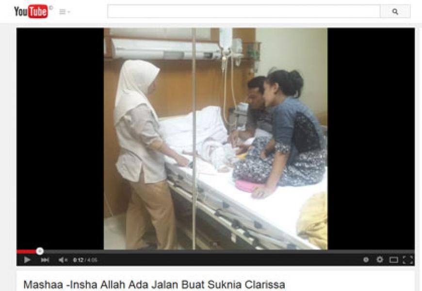 Suknia Clarisa Peduli Kasih Hadir di Youtube