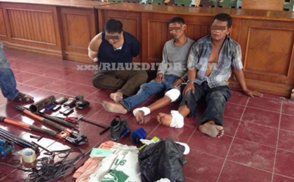 4 Kawanan Pembobol Alfamart Roboh Diterjang Peluru Resmobda Riau