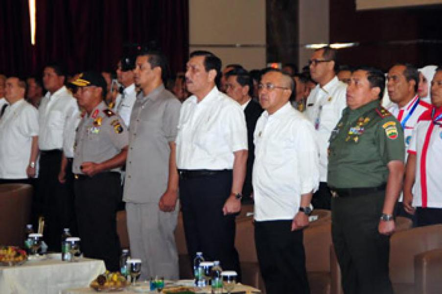 Bupati Amril Hadiri Rakor Menko Polhukam