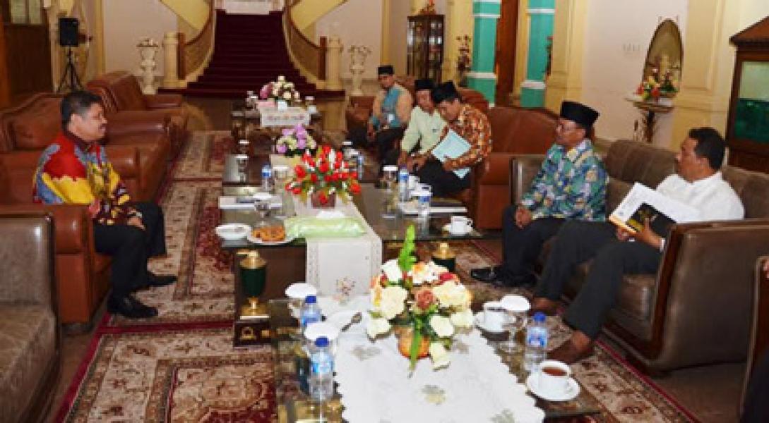 Bupati Amril Sambut Silaturrahmi Pengurus LPTQ Bengkalis
