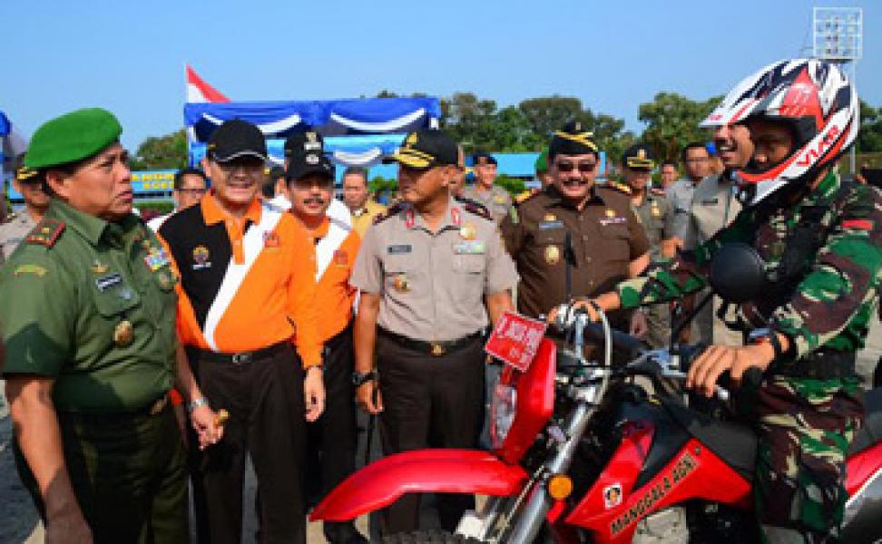 Cegah Karlahut, Danrem 031/Wirabima Lepas Ribuan Pasukan Bermotor