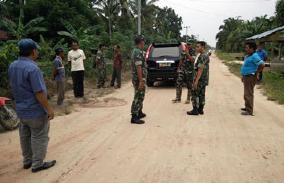 Dandim 0320/Dumai Tinjau Jalan Rejosari Sebagai Sasaran TMMD 96