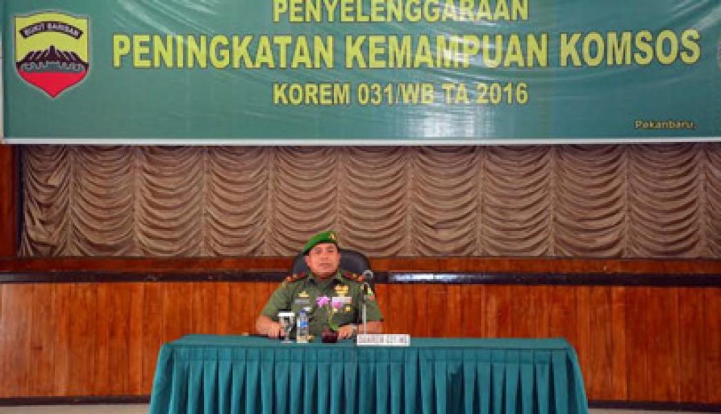 Danrem 031/Wirabima: Prajurit Harus Mampu Berkomunikasi dengan Masyarakat