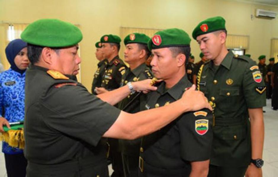 Danrem 031/Wirabima Pimpin Sertijab Dandim 0314/Inhil dan Dandim 0320/Dumai