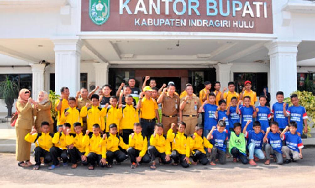 Dua Tim Sepak Bola U12 Inhu Wakili Riau ke Tournamen Danone Cup di Palembang