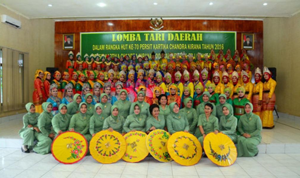 HUT Ke-70, Persit KCK Koorcab Rem 031 PD I/BB Gelar Lomba Tarian Daerah