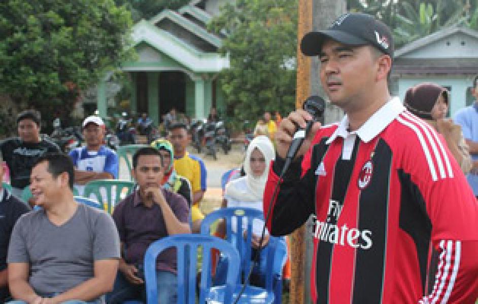 Jaring Bibit Baru, Karang Taruna Gelar Turnamen Sepakbola se Inhu