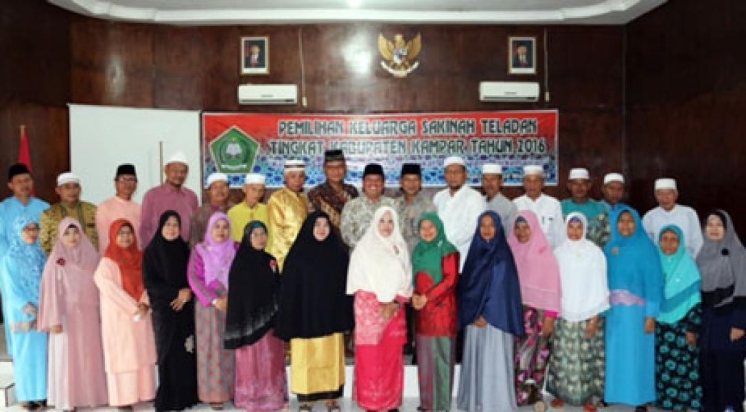 Kemenag Kampar Taja Pemilihan Keluarga Sakinah Teladan