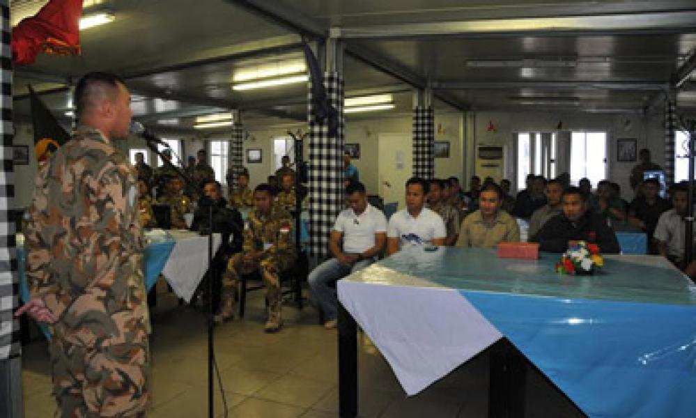 Komandan Konga TNI di Lebanon Berangkatkan Personel Cuti