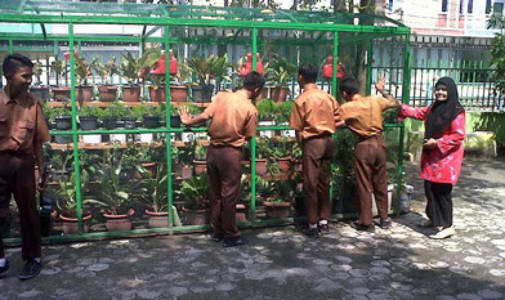 Menuju Adiwiyata, SMPN 18 Pekanbaru Lakukan Pembenahan Lingkungan