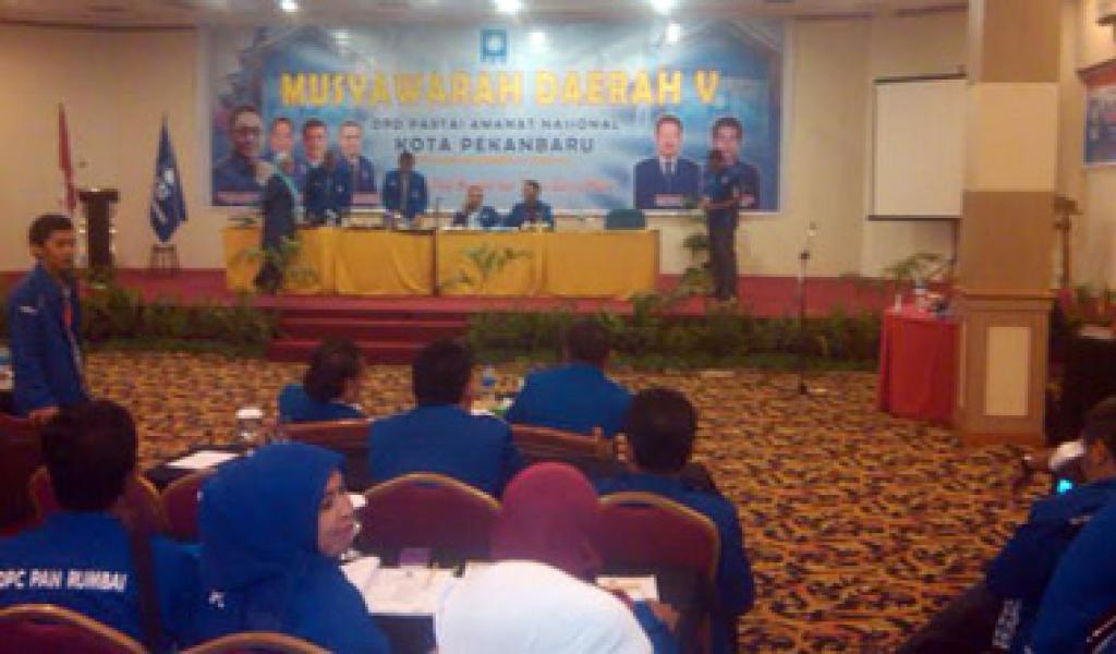 Musda V DPD PAN Pekanbaru Tetapkan 4 Calon Formatur