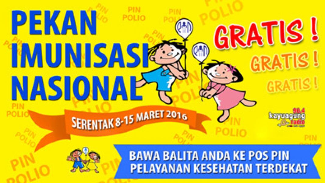 PIN Polio Digelar 8-15 Maret, Diskes Pelalawan Buka Layanan 341 Pos Imunisasi