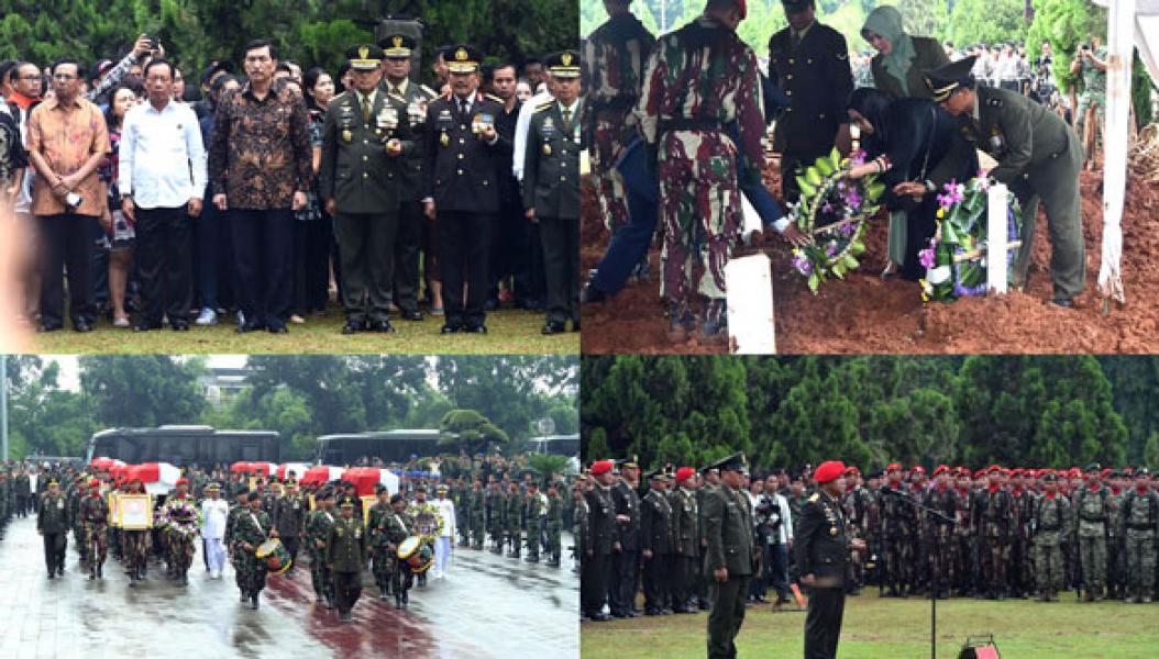 Panglima TNI Hadiri Prosesi Pemakaman Prajurit TNI yang Gugur di Poso