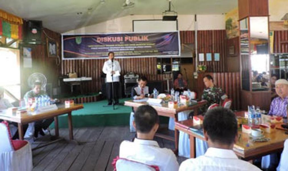 Pasi Ter Kodim 0314/Inhil Hadiri Diskusi Publik Fokus Ornop