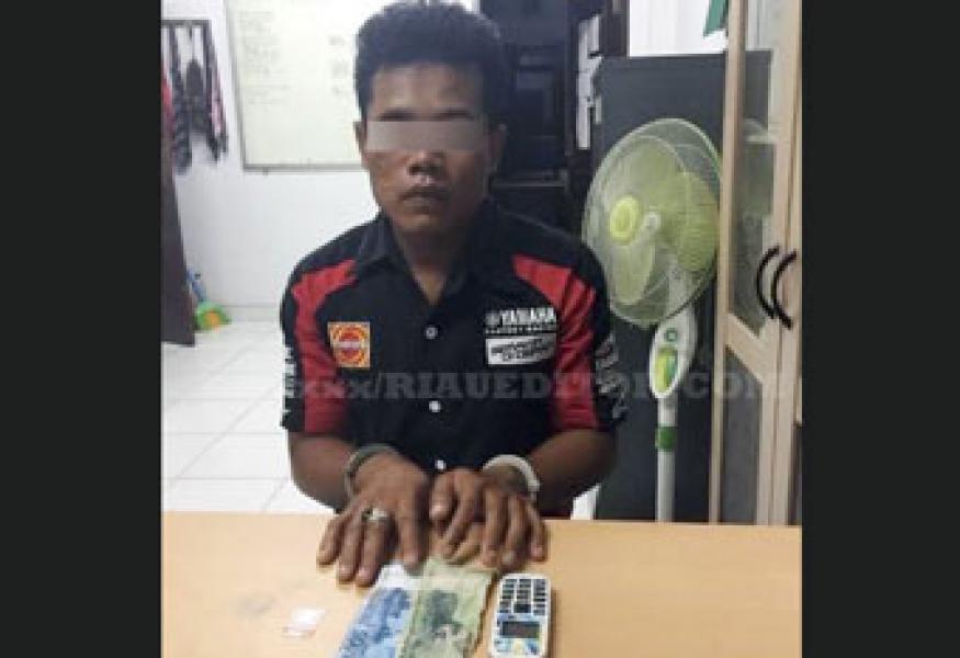 Pengedar Sabu di Siak Diringkus Dirumahnya