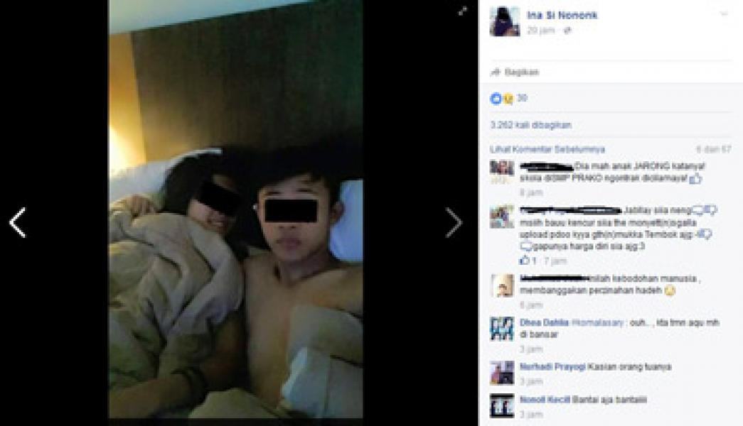 Polisi Ditantang Cari Penyebar Foto Bocah Mesra di Ranjang