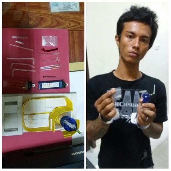Polsek Sukajadi Bekuk Penyalahgunaan Narkoba Dirumahnya
