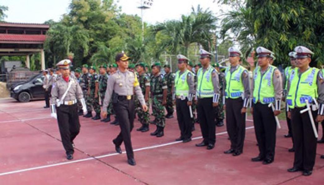 Ratusan Personil Gabungan bersama Polres Inhu Gelar Ops Simpatik 2016