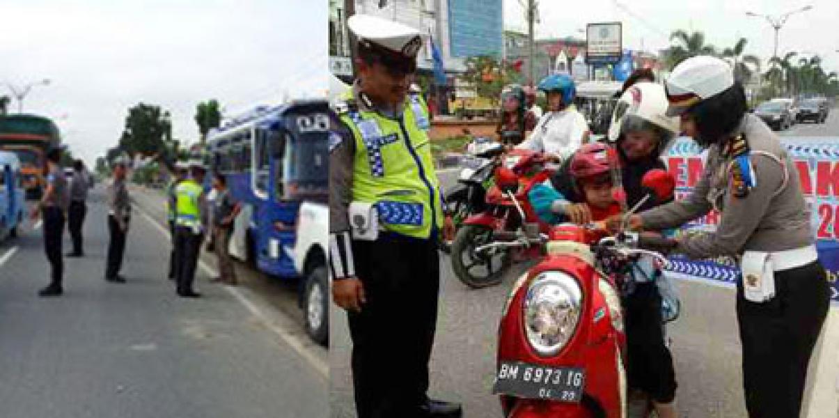 Selama Ops Simpatik 2016, Satlantas Polres Pelalawan Jaring 787 Pelanggaran Lalin