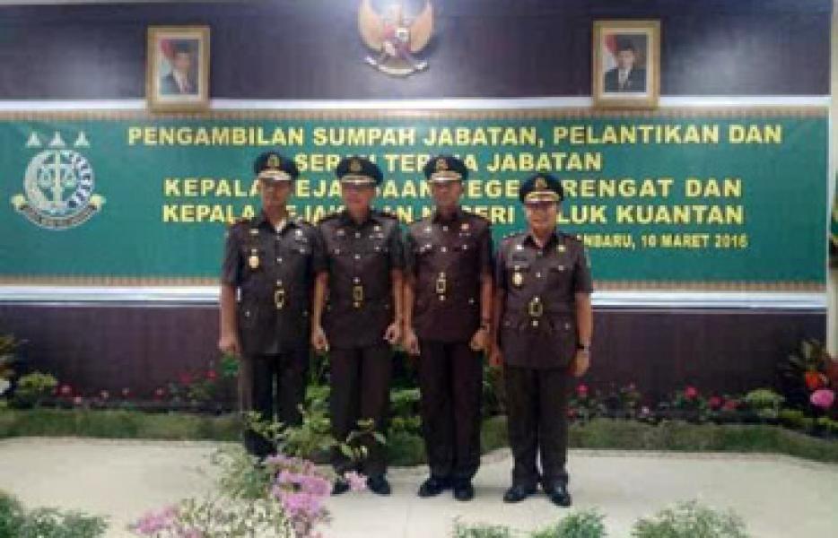 Supardi Dilantik Sebagai Kajari Rengat