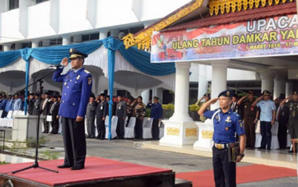 Wawako Ayat Cahyadi Irup HUT Damkar ke- 97
