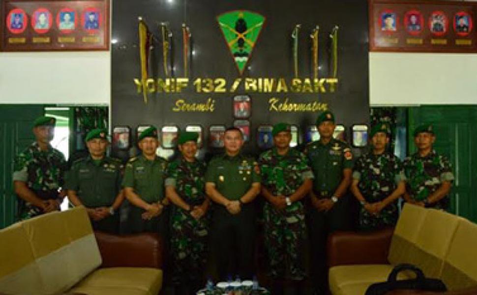 Yonif 132/BS Terima Kunjungan Kodiklat