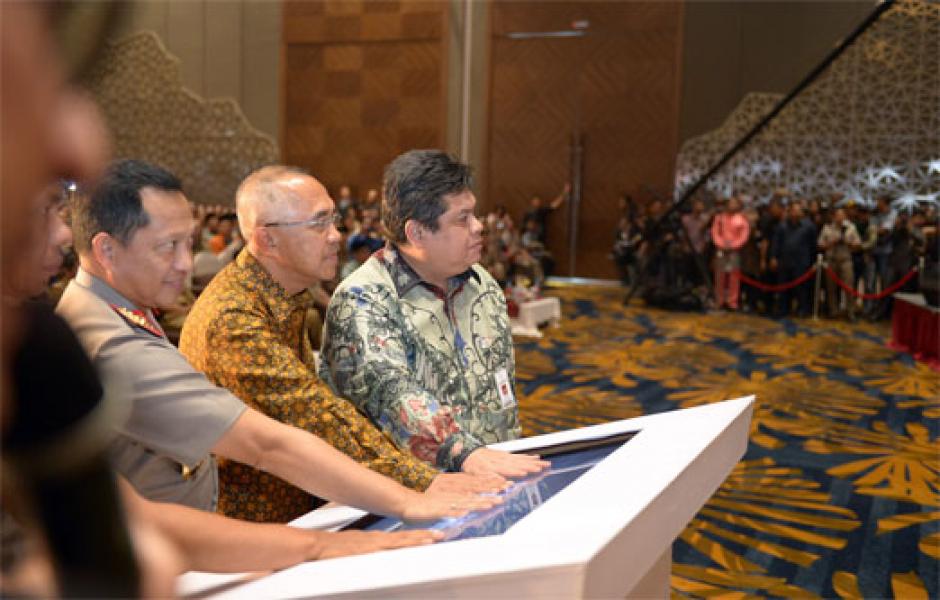 Kapolri Launching Inovasi Layanan Publik Berbasis Tekhnologi Informasi Polda Riau