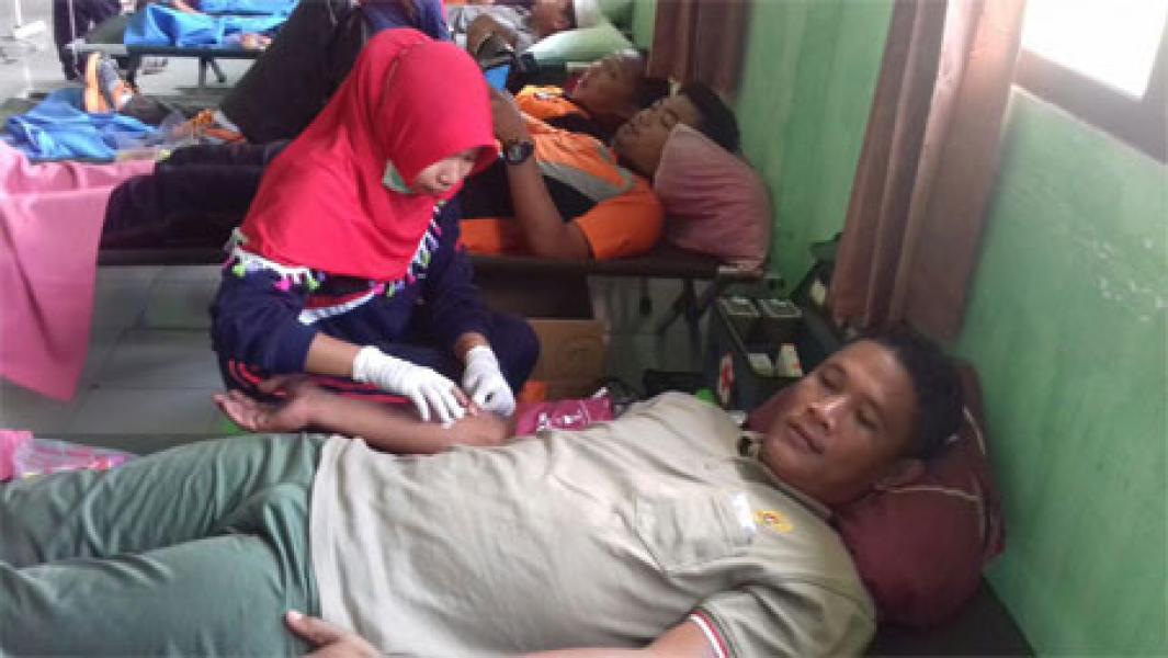 Koramil 07/Reteh Laksanakan Donor Darah 
