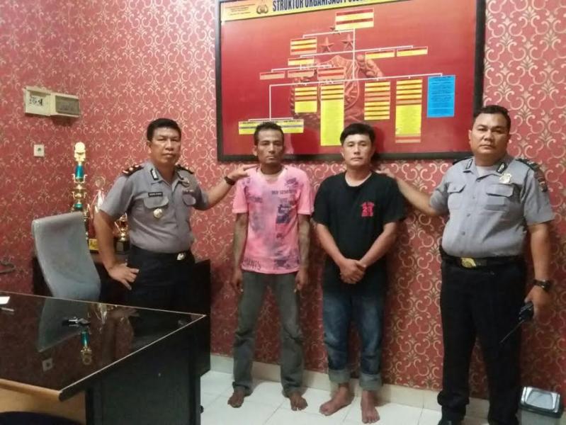 Polsek Tenayan Raya Tangkap Dua Anggota SPSI Yang Lakukan Pungli