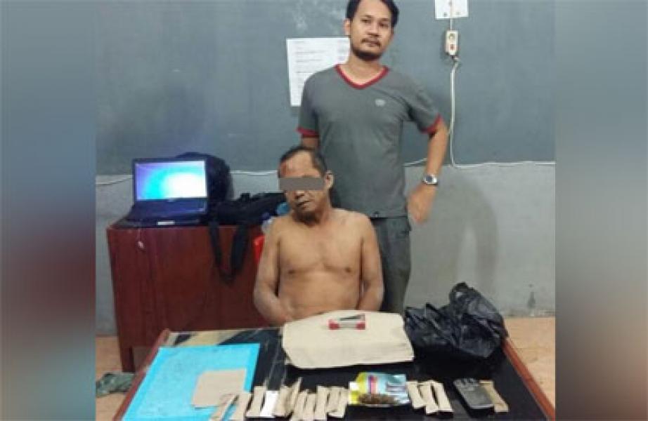 Polsek Tualang Bekuk Pengedar Ganja